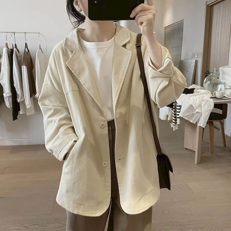 Cotton Blazers for Women Long  - Blazer Women Oversized incelemesi ve fiyatı