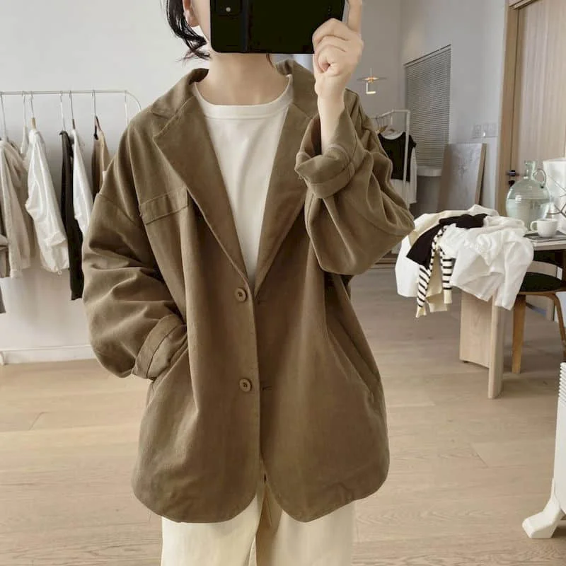 Cotton Blazers for Women Long  - Blazer Women Oversized incelemesi ve fiyatı