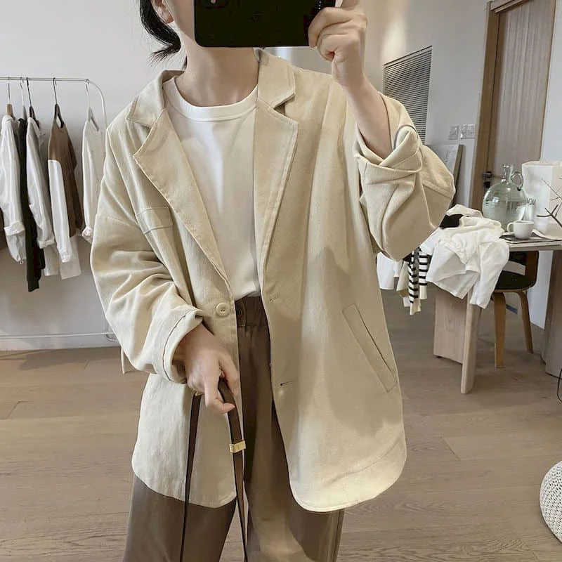Cotton Blazers for Women Long  - Blazer Women Oversized incelemesi ve fiyatı