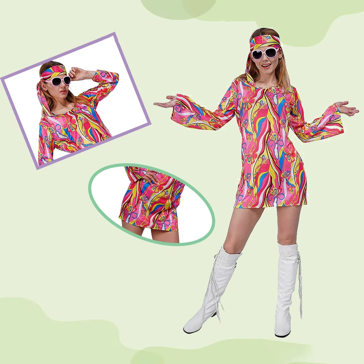 Hippie Cosplay Costumes 1960s  - Women'S Fashion In The 1960S incelemesi ve fiyatı