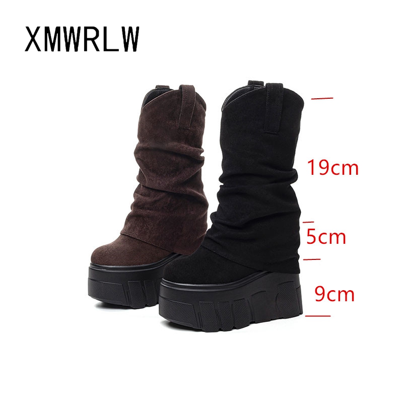 XMWRLW 2025 Autumn Winter Wome - Women'S Fashion Leather Boots incelemesi ve fiyatı