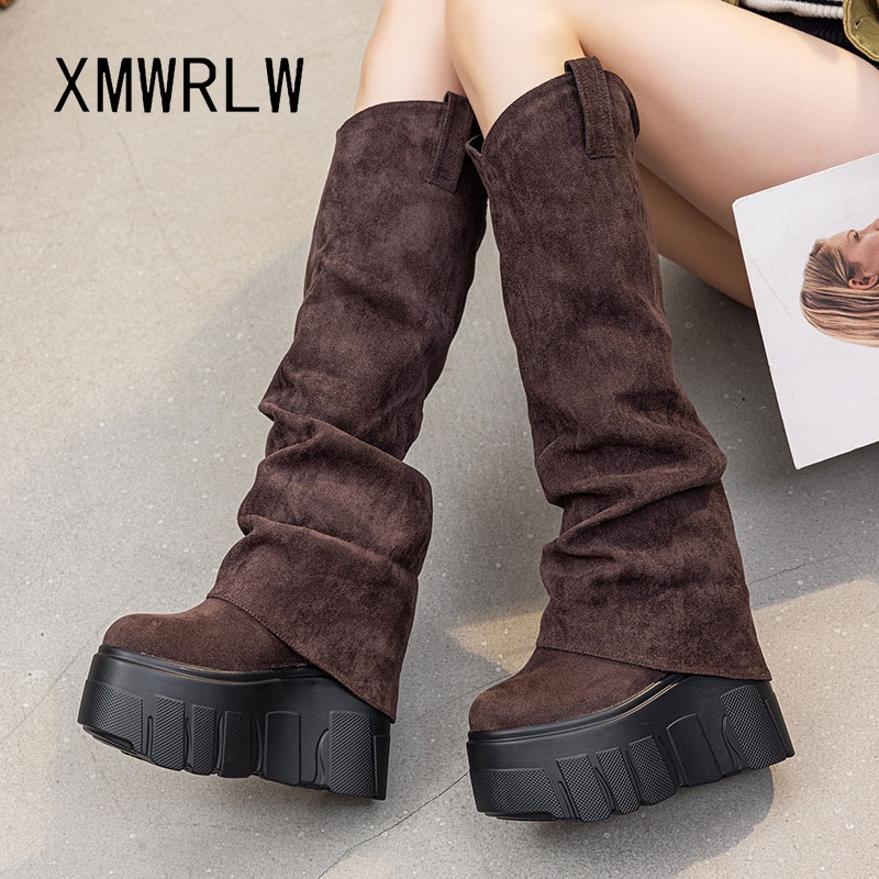 XMWRLW 2025 Autumn Winter Wome - Women'S Fashion Leather Boots incelemesi ve fiyatı