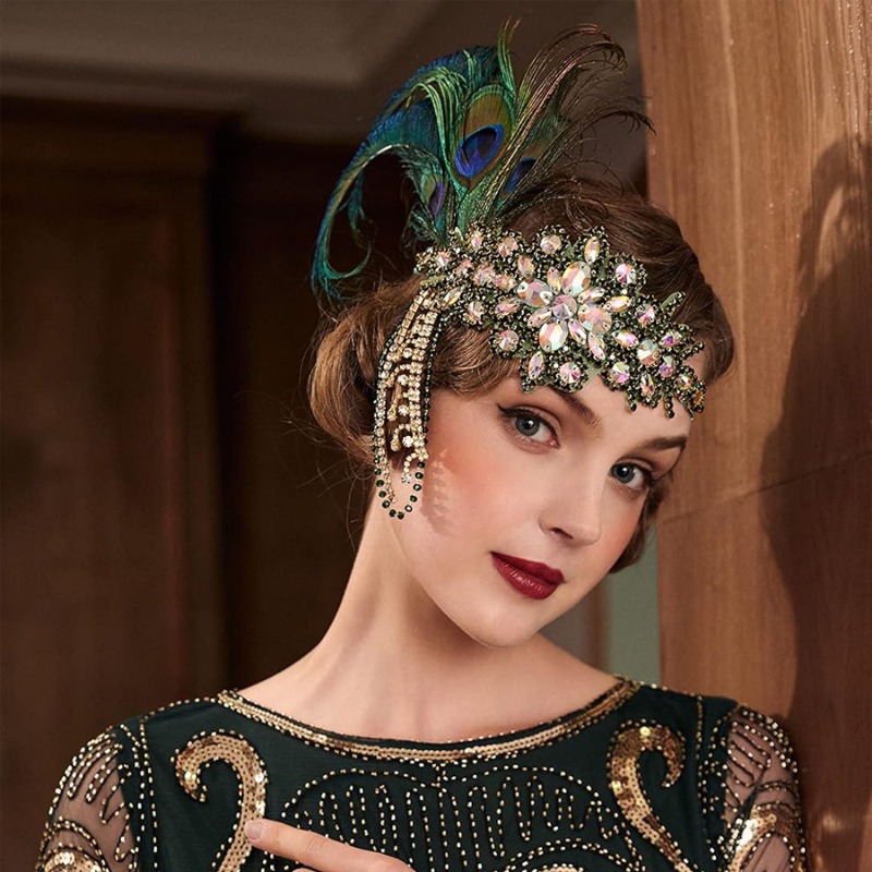Vintage 1920s Flapper Headband - Women'S Fashion Roaring 20S incelemesi ve fiyatı