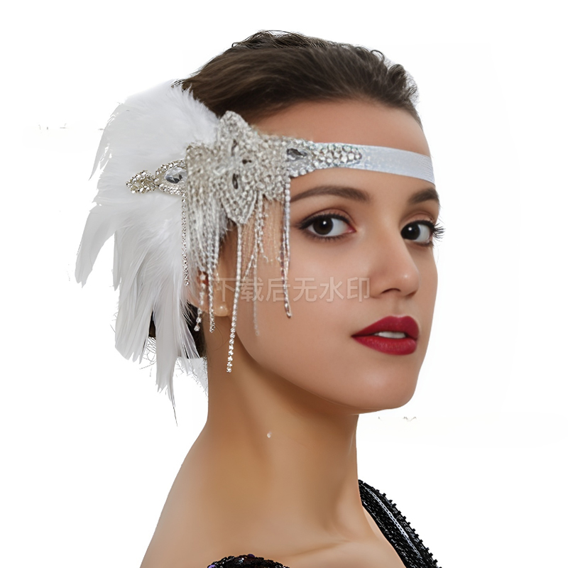 Vintage 1920s Flapper Headband - Women'S Fashion Roaring 20S incelemesi ve fiyatı