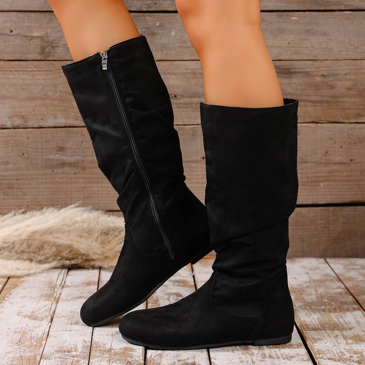 Fashionable New Round Toe Sued - Winter Fashion Women Boots incelemesi ve fiyatı