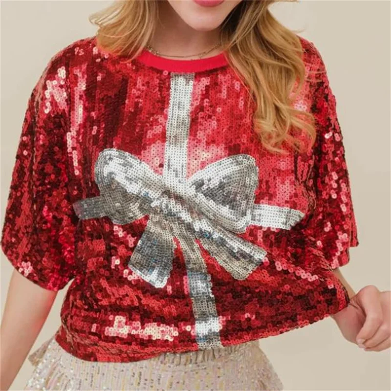 Womens Summer Fashion Sequins  - Women'S Fashion Rugby Top incelemesi ve fiyatı