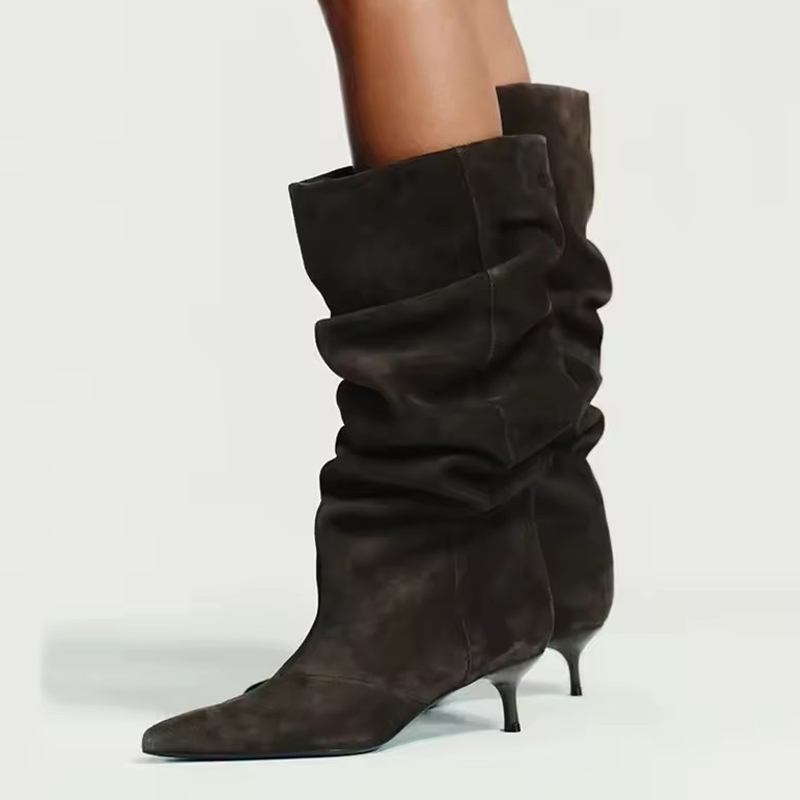 Liyke Runway Fashion Pleated S - Winter Fashion Women Boots incelemesi ve fiyatı