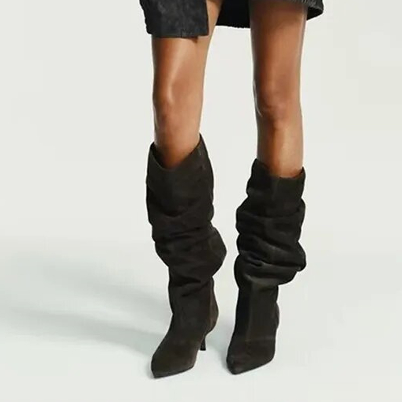 Liyke Runway Fashion Pleated S - Winter Fashion Women Boots incelemesi ve fiyatı
