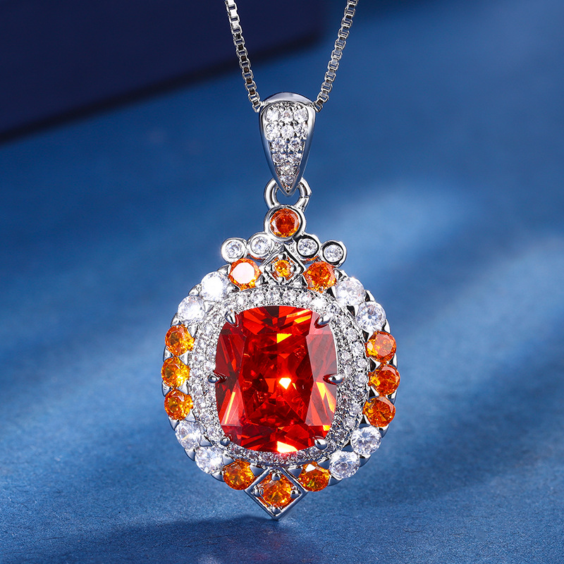 Square Retro Sapphire Pendant  - Women Fashion Nz incelemesi ve fiyatı