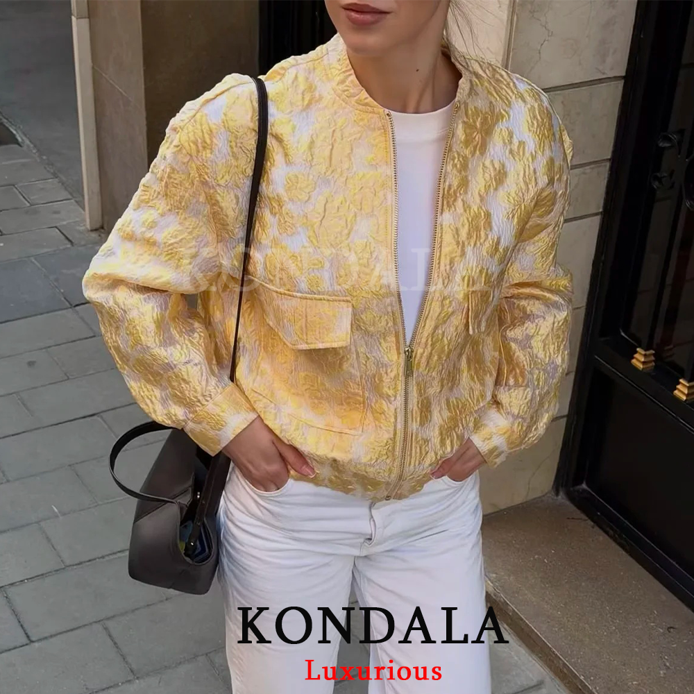 KONDALA High Street Casual Chi - Women'S Fashion Bomber Jacket incelemesi ve fiyatı