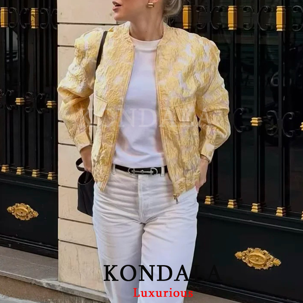KONDALA High Street Casual Chi - Women'S Fashion Bomber Jacket incelemesi ve fiyatı