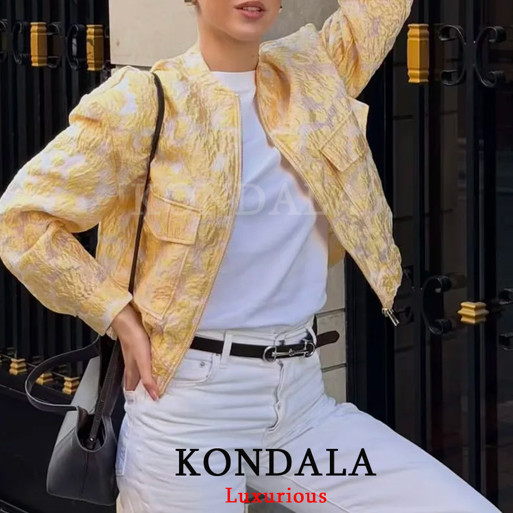 KONDALA High Street Casual Chi - Women'S Fashion Bomber Jacket incelemesi ve fiyatı