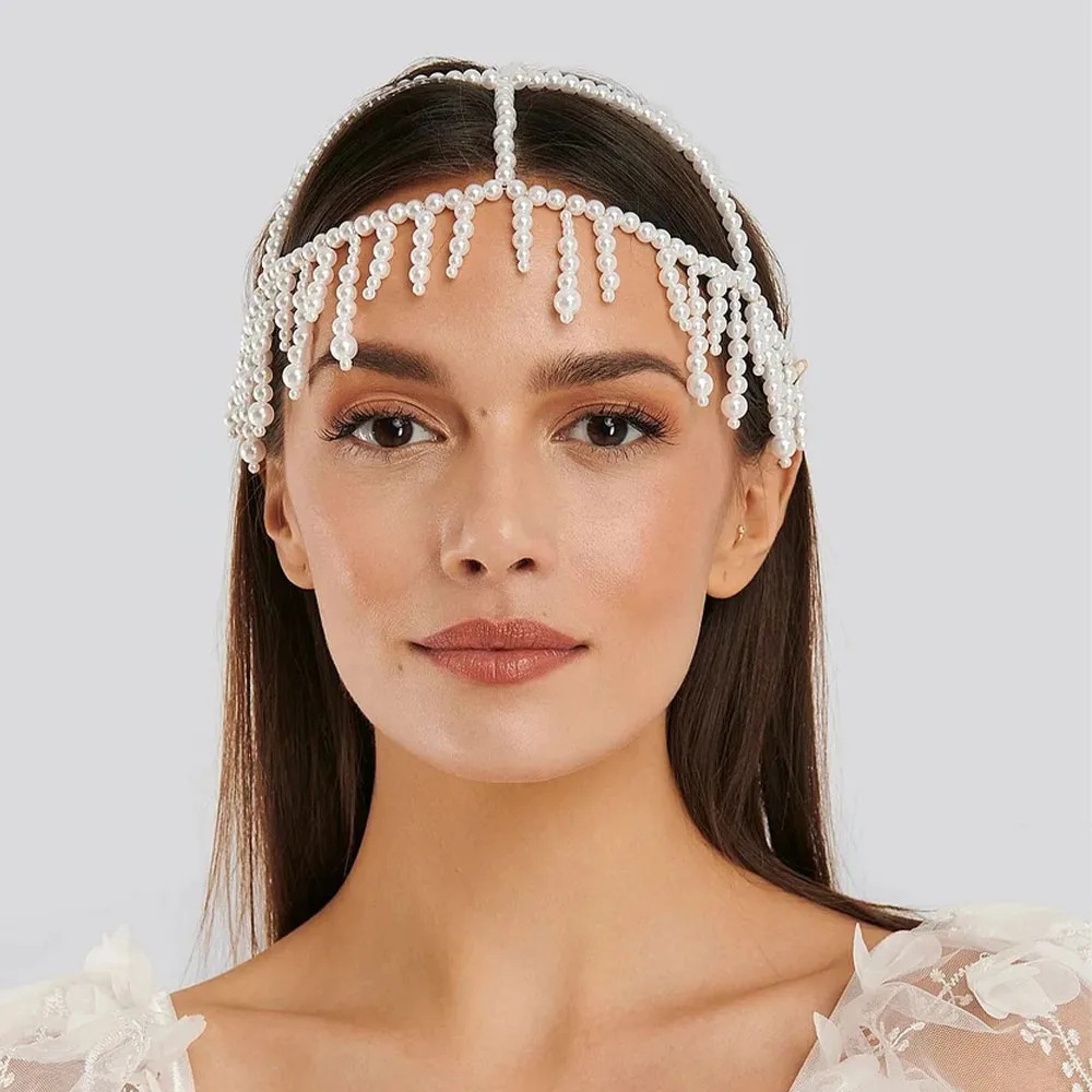 Fashion Pearl Fringe Headpiece - Women'S Fashion Roaring 20S incelemesi ve fiyatı